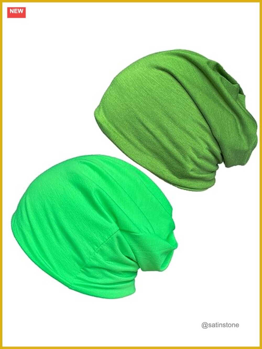 Slouchy Baggy Knit Beanie Open Top Ponytail Chemo Cap